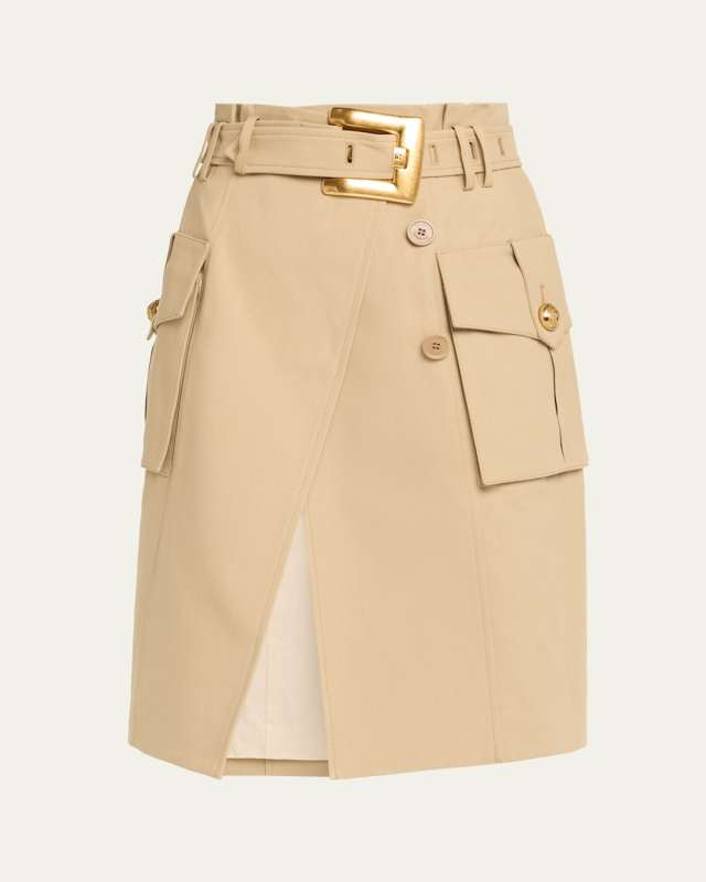Belted Cargo Skirt